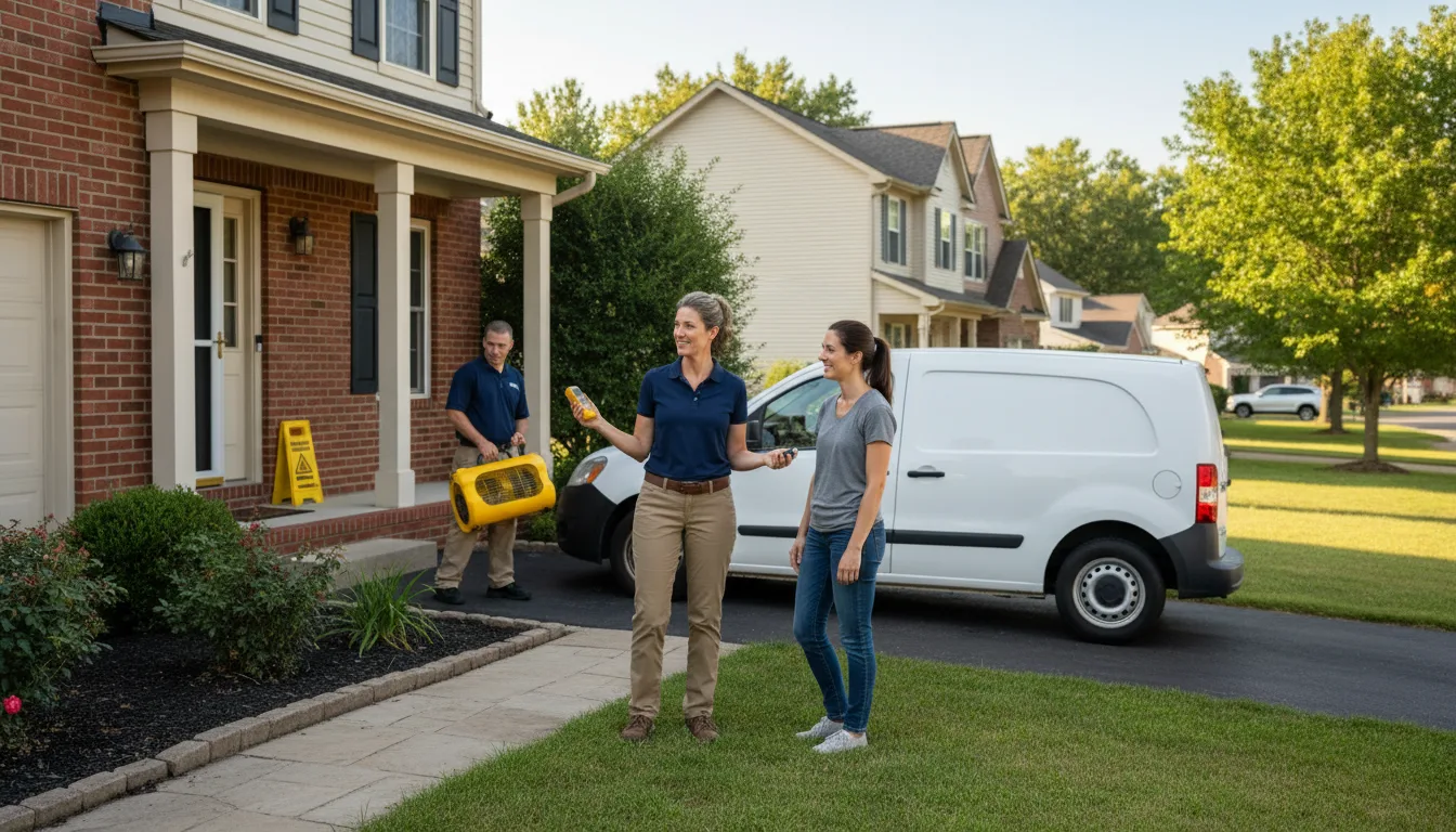Water restoration image for Dehumidification And Cleanup Services in Rockport, KY